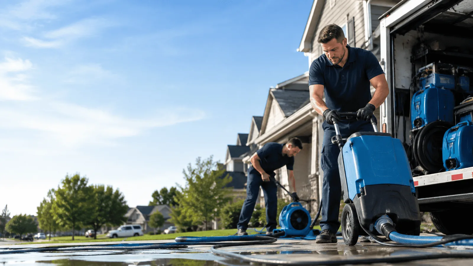 Dehumidification being performed in Woodbury Heights, NJ